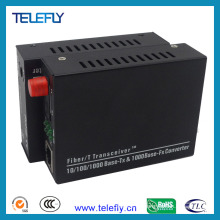 FC Single Fiber 10/100 / 1000m Fiber Optic Transceiver